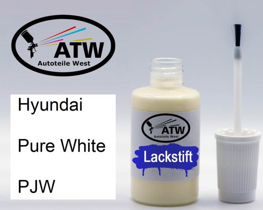 Hyundai, Pure White, PJW: 20ml Lackstift, von ATW Autoteile West.